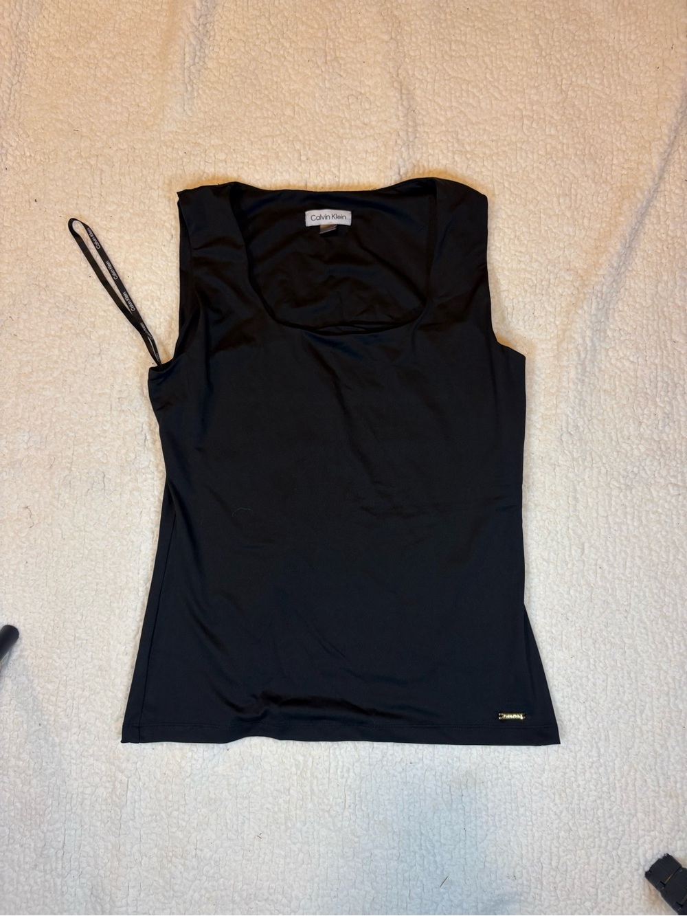 Calvin Klein Black Scoop Neck Tank